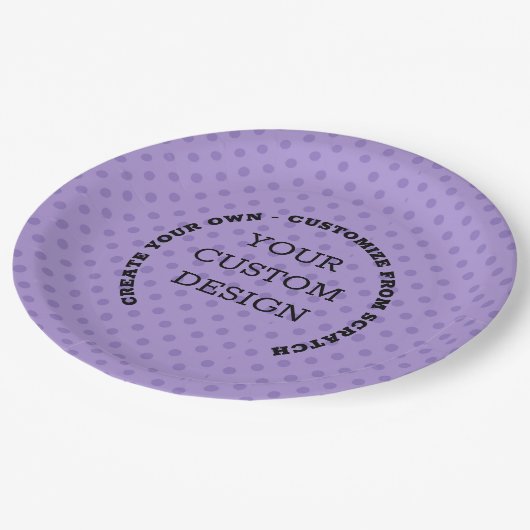 独自のカスタムデザインを作成する ペーパープレート (アングル)