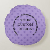 独自のカスタムデザインを作成する ラウンドクッション (正面)