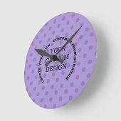 独自のカスタムデザインを作成する ラウンド壁時計 (傾斜)