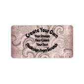 独自のカスタムデザインを作成する ラベル (正面)