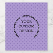 独自のカスタムデザインを作成する ワインラベル (シングルラベル)