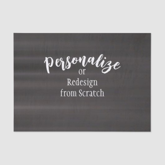 独自のカスタムデザインを作成する 薄葉紙 (正面)