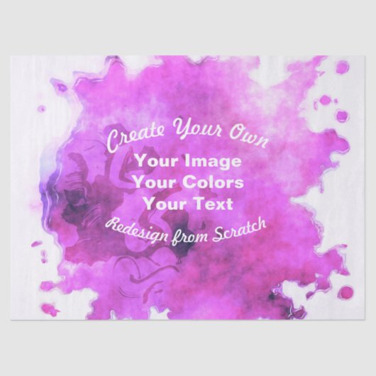 独自のカスタムデザインを作成する 薄葉紙 (正面)