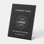 独自のカスタムデザインビジネスロゴの作成文字 台座サイン (正面)