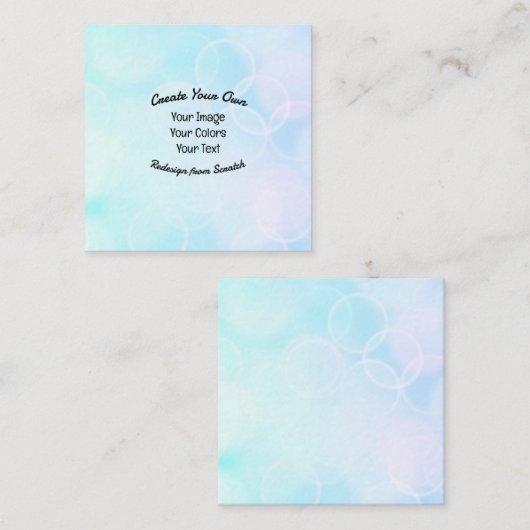 独自のカスタムデザイン/ロゴの作成 スクエア名刺 (正面/裏面)