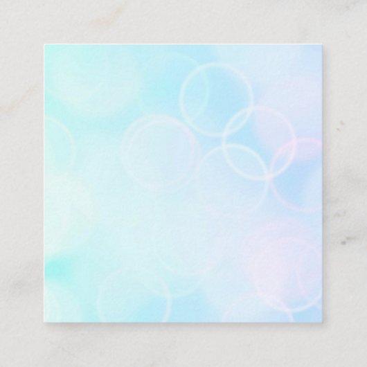 独自のカスタムデザイン/ロゴの作成 スクエア名刺 (裏面)