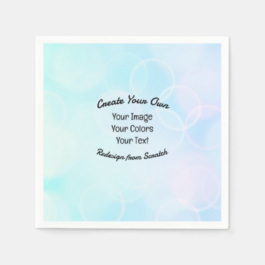 独自のカスタムデザイン/ロゴの作成 スタンダードカクテルナプキン (正面)