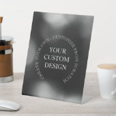 独自のカスタムデザイン/ロゴの作成 台座サイン (インサイチュ)