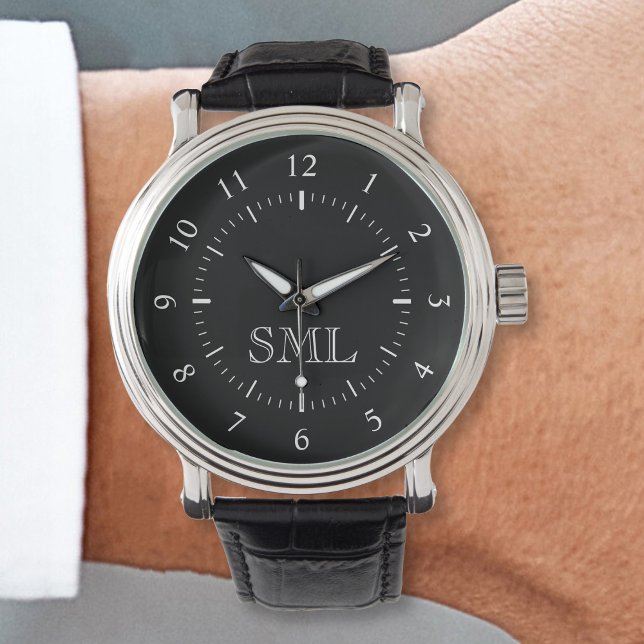 独自のカスタムパーソナライズされたイニシャル 腕時計 (Show off your style and personality with this unique watch that features your initials.)