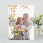 独自のカスタムパーソナライズされたサンキューカード (スタンド正面)