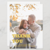 独自のカスタムパーソナライズされたサンキューカード (正面/裏面)