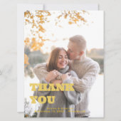 独自のカスタムパーソナライズされたサンキューカード (正面)