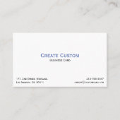 独自のカスタムパーソナライズされたプロフェッショナル 名刺 (正面)