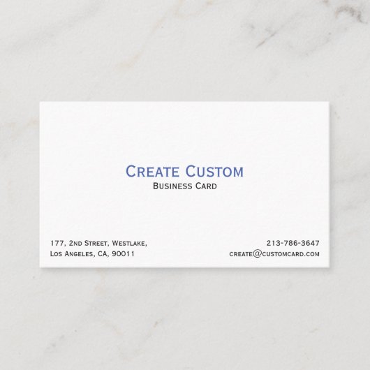 独自のカスタムパーソナライズされたプロフェッショナル 名刺 (正面)