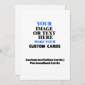 独自のカスタムパーソナライズされた結婚式の作成 招待状 (正面/裏面)