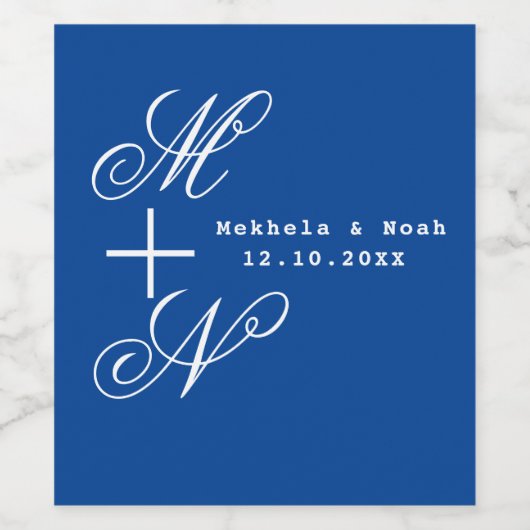 独自のカスタムパーソナライズされた結婚式の引き出物 ワインラベル (シングルラベル)