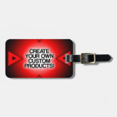 独自のカスタムパーソナライズされた、およびユニーク ラゲッジタグ (正面横)