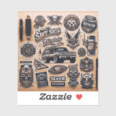 独自のカスタムビニールカスタムシールを追加 シール (シート)