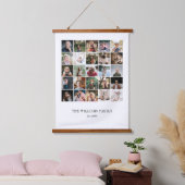 独自のカスタムファミリーの追加25フォトコラージュ 吊り下げ型タペストリー (寝室)