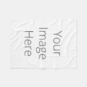 独自のカスタムフリースブランケットの作成、ベビー フリースブランケット (正面(横))