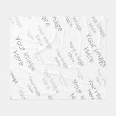 独自のカスタムフリースブランケットの作成(中) フリースブランケット (正面(横))