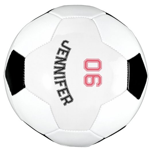 独自のカスタムプレイヤーのジャージー番号名の作成 サッカーボール (回転)