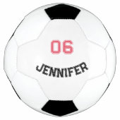 独自のカスタムプレイヤーのジャージー番号名の作成 サッカーボール (正面)