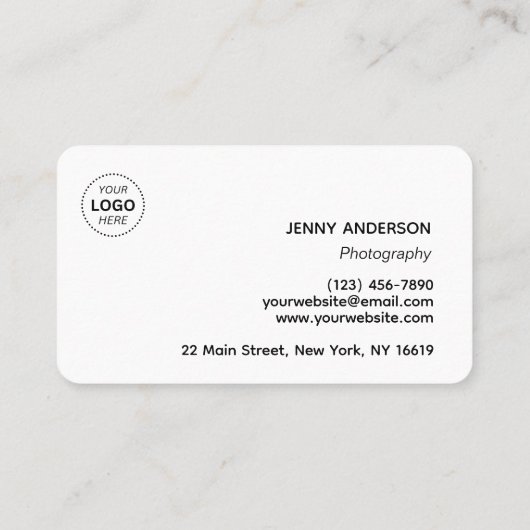 独自のカスタムプロフェッショナルモダンシンプル作成 名刺 (裏面)