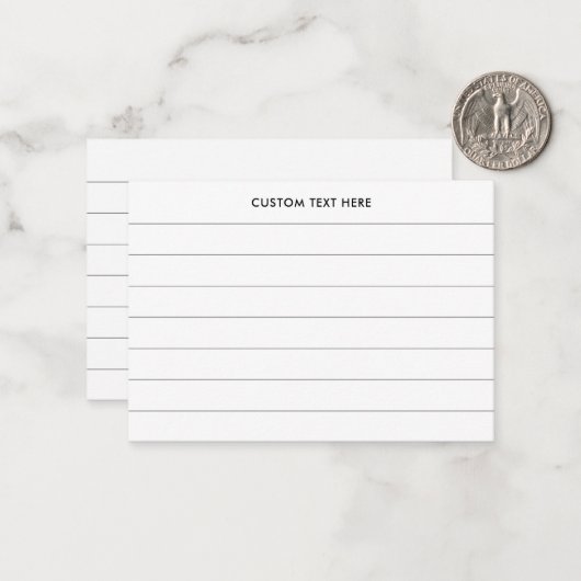 独自のカスタムルールドインデックスの作成 ノートカード (正面/裏面インサイチュ)