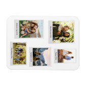 独自のカスタムレトロのインスタントフォトコラージュの作成 マグネット (横)