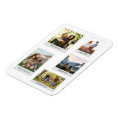 独自のカスタムレトロのインスタントフォトコラージュの作成 マグネット (左側)