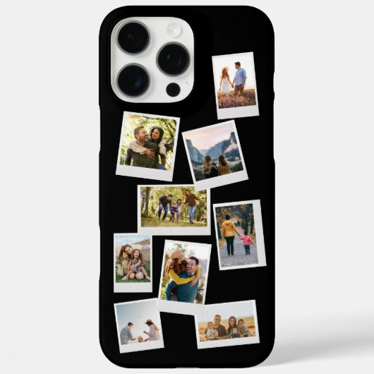 独自のカスタムレトロのインスタントフォトコラージュの作成 Case-Mate iPhoneケース (裏面)
