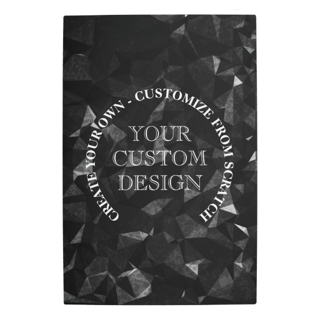 独自のカスタムロゴ/デザインの作成 メタルプリント (正面)