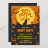 独自のカスタム不気味ハローウィンパーティ 招待状 (正面/裏面)