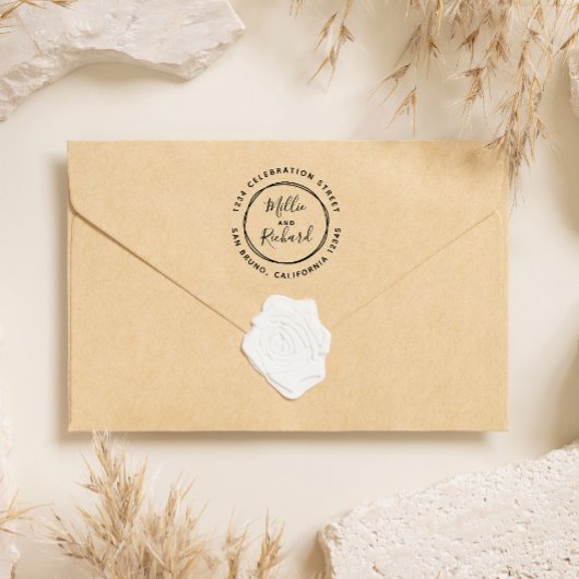 独自のカスタム差出人住所 ラバースタンプ