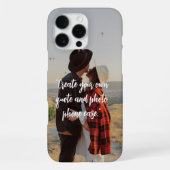 独自のカスタム引用文と写真の作成 iPhoneケース (裏面)