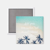 独自のカスタム引用文の作成-ビーチ マグネット (正面/裏面)