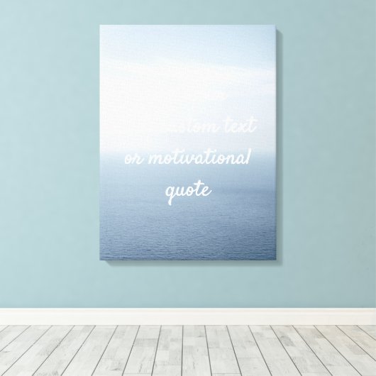 独自のカスタム引用文の作成 – 海 キャンバスプリント (インサイチュ (ウッドフロア))