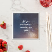 独自のカスタム引用文の作成 – Night Sky スタンダードカクテルナプキン (インサイチュ)