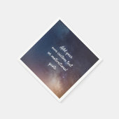 独自のカスタム引用文の作成 – Night Sky スタンダードカクテルナプキン (角)