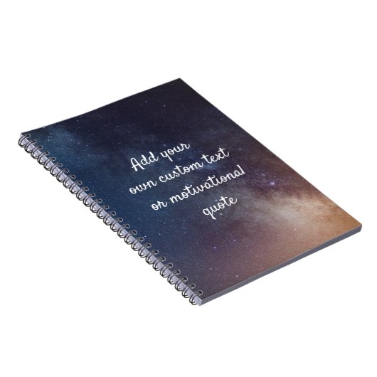 独自のカスタム引用文の作成 – Night Sky ノートブック (右側)