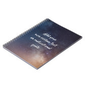 独自のカスタム引用文の作成 – Night Sky ノートブック (左側)