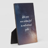 独自のカスタム引用文の作成 – Night Sky フォトプラーク (側面)