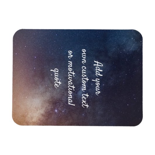 独自のカスタム引用文の作成 – Night Sky マグネット (横)