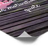 独自のカスタム引用文の作成 – Pink Sunset Jetty ポスター (角)