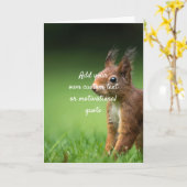 独自のカスタム引用文の作成 – Squirrel カード (黄色い花)