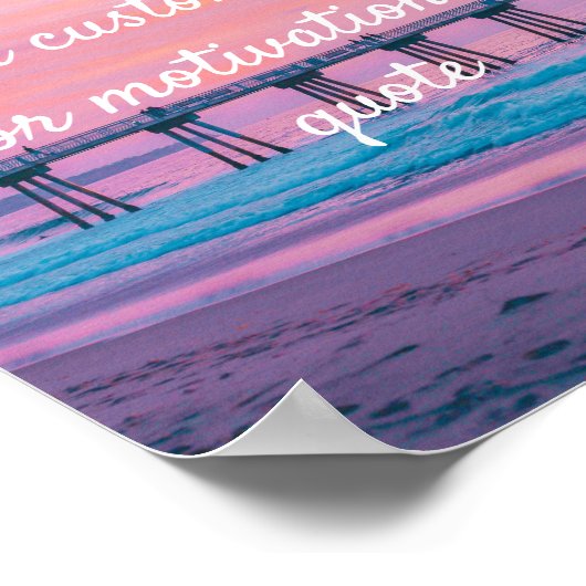 独自のカスタム引用文を作成 – Hermosaビーチ ポスター (角)