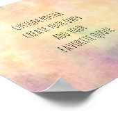 独自のカスタム引用文水彩スタイル ポスター (角)