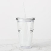 独自のカスタム引用文 アクリルタンブラー (左)
