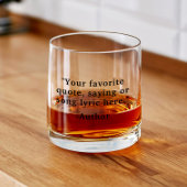 独自のカスタム引用文 ウイスキーグラス